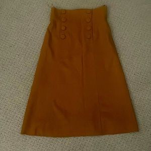 Gorgeous high-waisted vintage inspired midi skirt